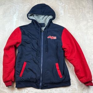 Men's Cleveland Indians Hooded Fleece Lined Jacket MLB Themed